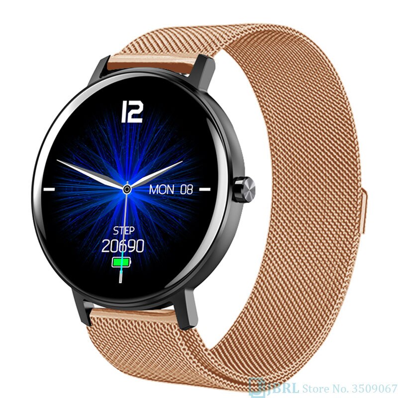 Kinderen Horloge Bluetooth Waterdichte Kids Digitale Horloges Voor Meisjes Jongens Horloge Student Kind Klok Uur Full Touch: steel gold