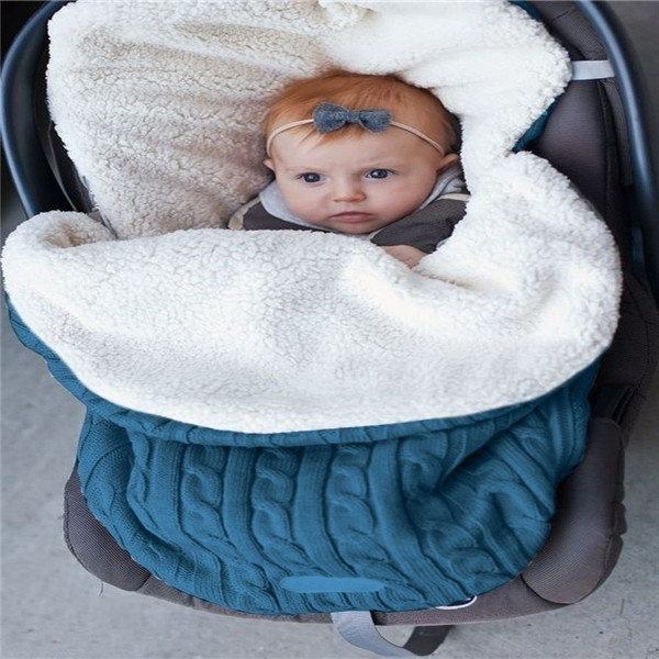 Universele baby voetenzak voering kinderwagen buggy kinderwagen cozy toes autostoel: Blauw