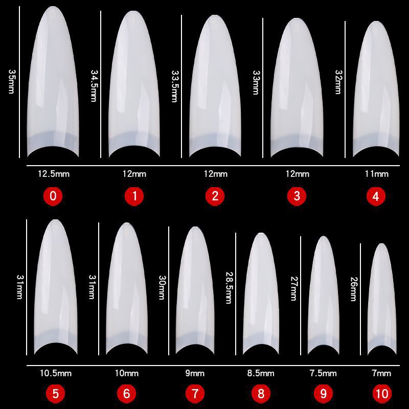 32/500/600 stuks / set acryl nepnagels oefennagelcapsules kunstnagels zachte gel volledige dekking nageltips manicure tools