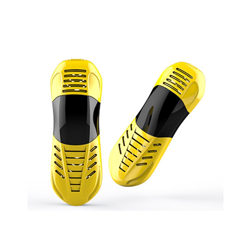 Dmwd elektrisk sko tørretumbler indtrækkelig bage sko enhed sko tørring deodorizer sterilisering med tidsindstilling til husstand 220v: Gul tidsindstilling 220v