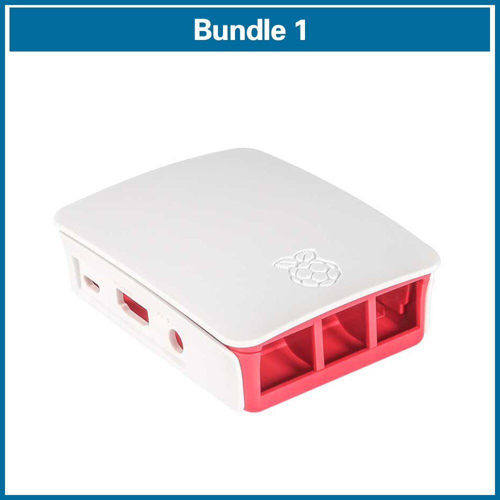 ROBOT de frambuesa Pi 3 Caso oficial ABS carcasa Raspberry pi 2 Caja de shell de la frambuesa Fundación Pi + ventilador de refrigeración de RPI106: Bundle1-RPI 3
