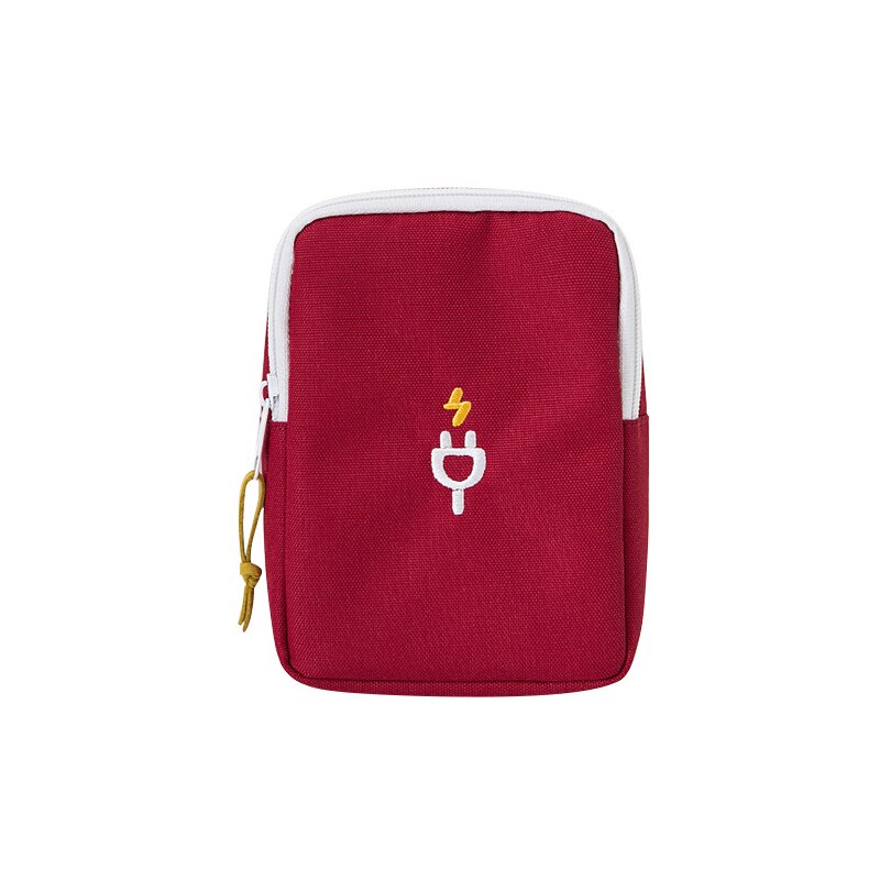Travel Accessories Storage Bag Multifunction Digital Pouch Case/ Makeup Smartphone Charger Headset Data Cable Finishing Package: Red