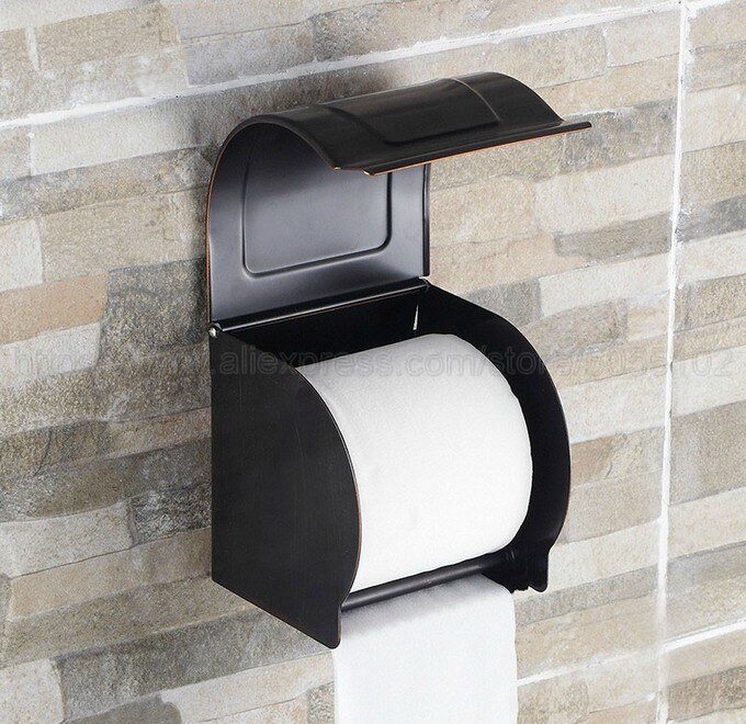 Oil Rubbed Bronze Finish Toilet Paper Holder waterproof Roll Holder,Bathroom tissue box zba302