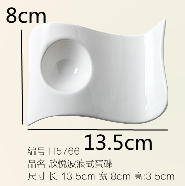 Zuiver Wit Keramische Plaat Eiertray Eierdopje Ei Rack Opslag Lade Keuken Opslag Servies Specialiteit Platen Schotel Kom Dessert: Rood