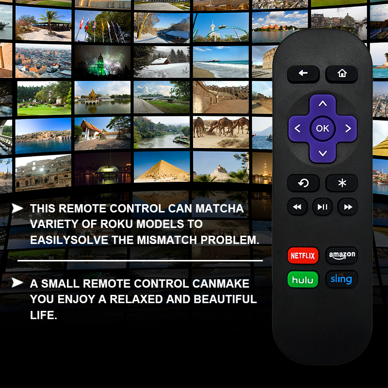 Rc680 Fernbedienung für Roku Express, für Roku Premiere, für Roku Box, für Roku Play Roku 1 2 3 4 [Nicht für jeden Stick oder TV]]