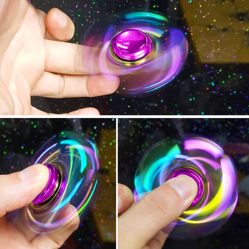 Metal Rainbow Fidget Spinner Gradient Color R188 Mute Bearing EDC Hand Spinner Fingertip Gyro Anti-Anxiety Kids Adult Toys