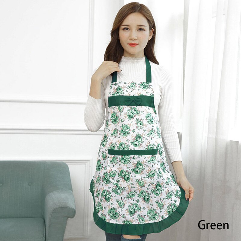 Apron Home Kitchen Cooking Baking Cotton Brief Chef Waterproof Oil Zebra Aprons For Woman Lace Pocket Adult Bib: GN