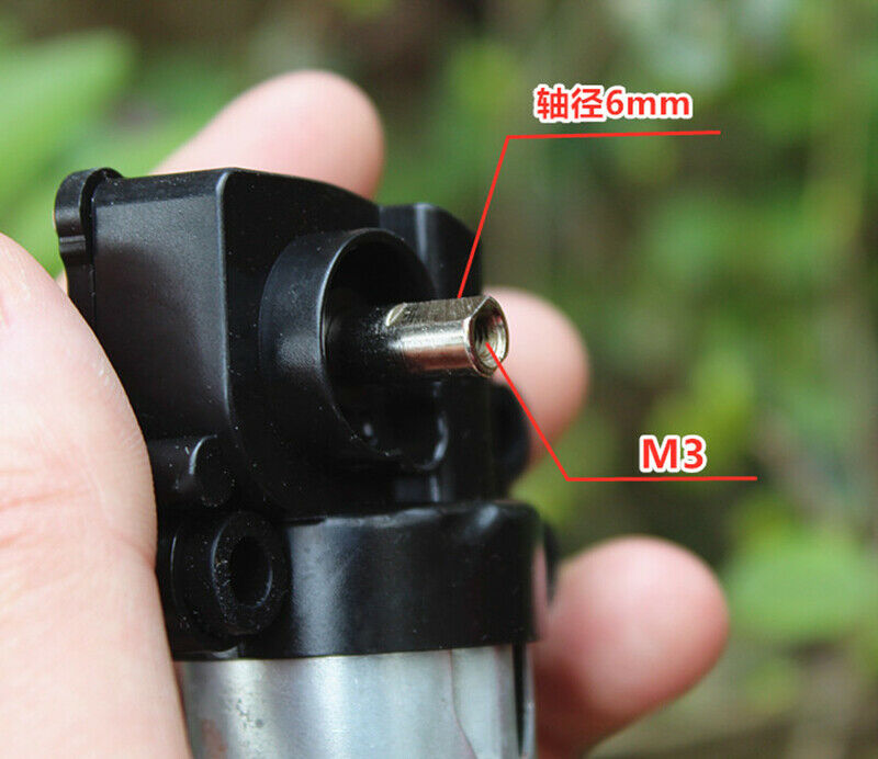 Micro 7-Type Turbo Wormwiel Motor Dc 6V-12V 120Rpm Trage Snelheid Schroefdraad