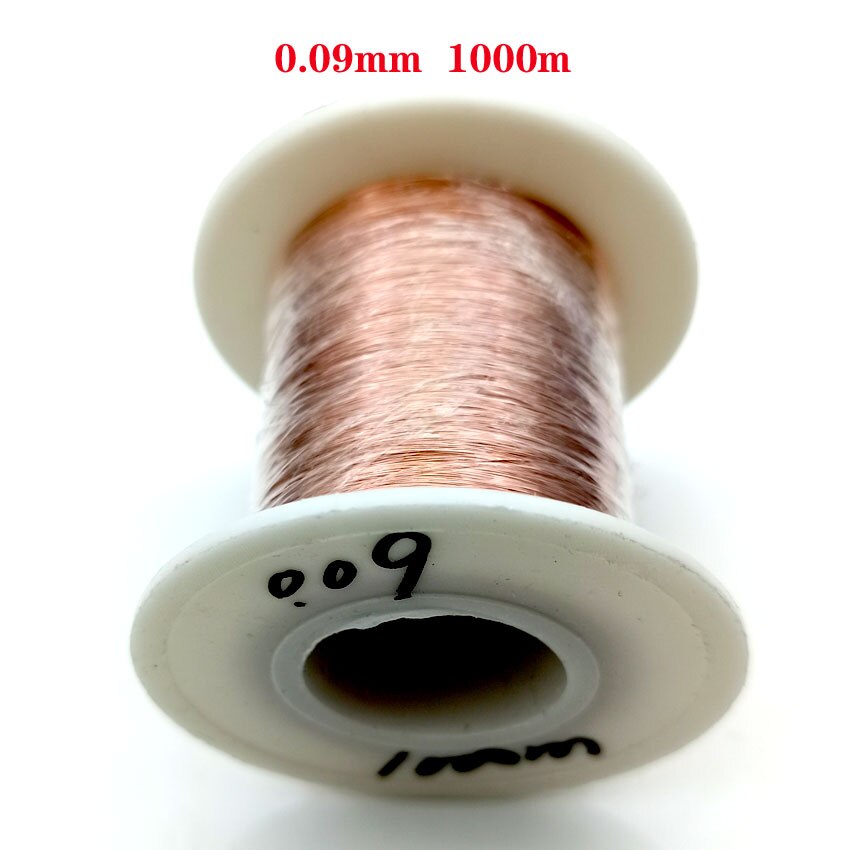0.05mm 0.06mm 2000m Copper Wire Polyurethane Enameled Wire Qa-1-155 0.07 0.08 0.09 mm 1000m 2000m Meters/pc: 0.09mm  1000m