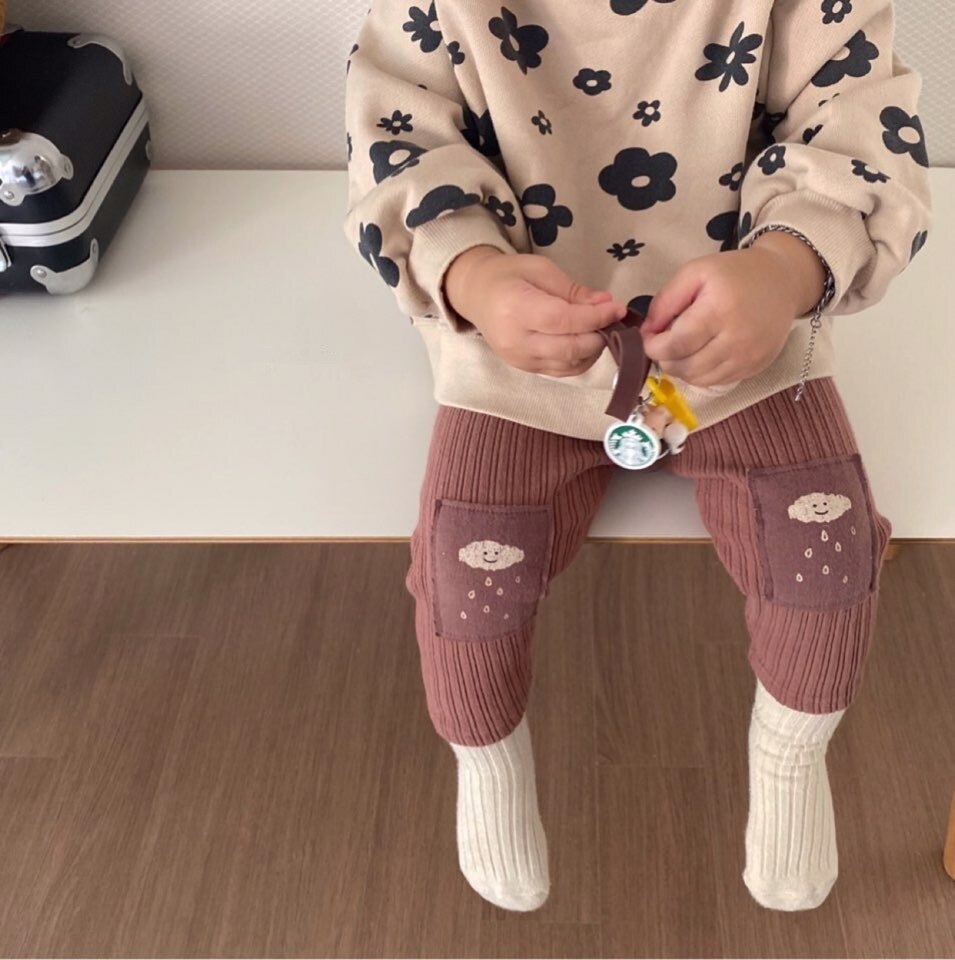 Koodykids Baby Jongens Meisjes Herfst Cloud Broek Casual Kids Jongens Peuters Leuke Grijs Bruin Cloud Broek Baby Kleding Outfit