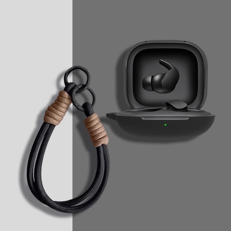 Reb-øretelefonetui til beats fit pro bløde silikone trådløse bluetooth-ørepropper oplader beskyttelsestasker med nøglering