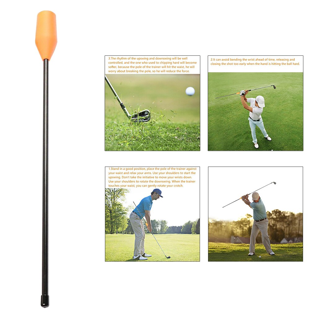 19Inch Golf Swing Trainer Indoor Practice Stick Club Sterkte Golf Training Aid Gebaar Correctie Voor Beginners: Mens