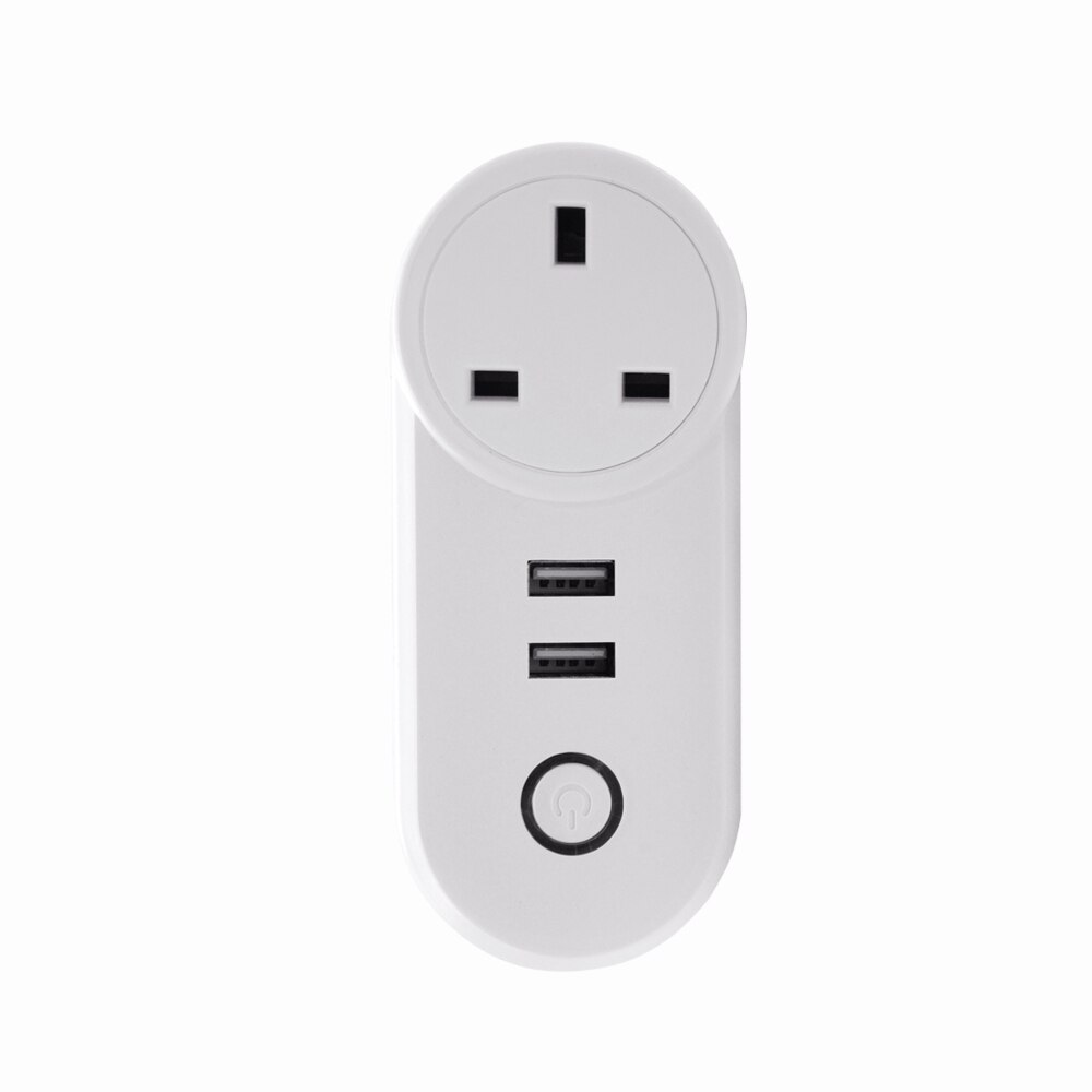 Lonsonho Zigbee 3.0 Smart Plug Dual USB Smart Socket EU US UK Outlet 16A Compatible ZHA Zigbee2MQTT Tasmota deCONZ