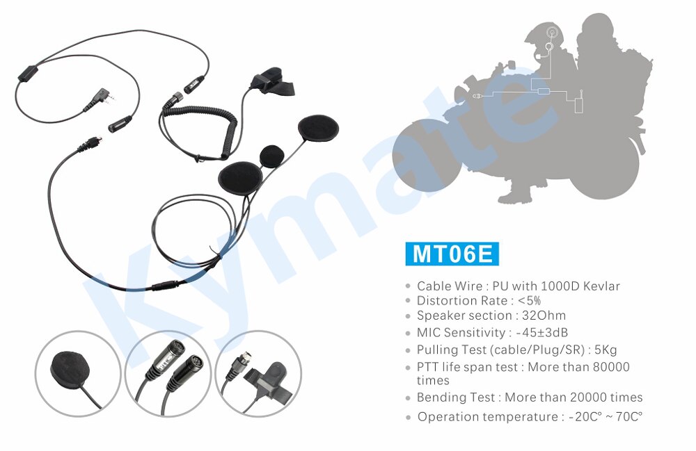Zwart Duurzaam Midland Zwart Duurzaam Midland GXT650 GXT500 BTX1 Motorhelm Headset Intercom Handsfree Interphone Fm Rider