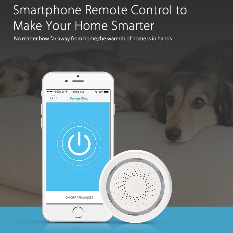 WiFi Alarm Siren Sensor Support Alexa Google Home 100DB Sound Siren Wireless Home Automation Security Systems Tuya APP control