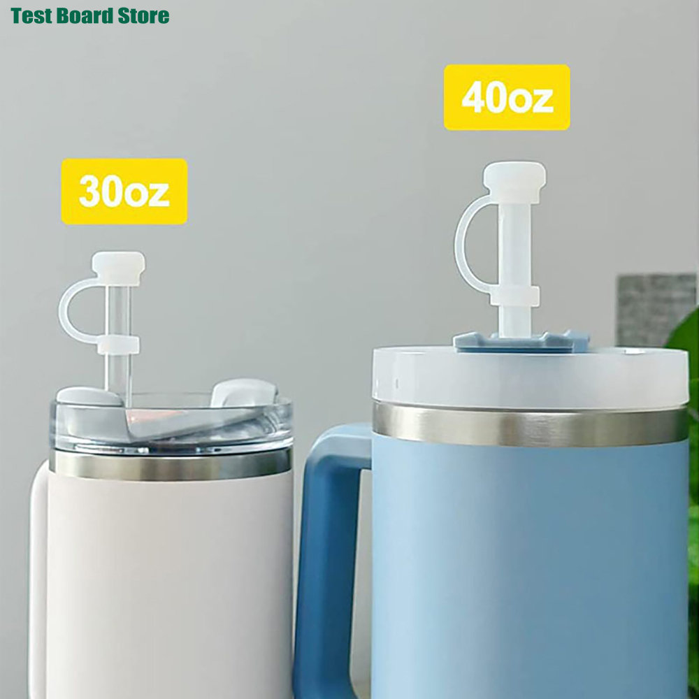 6Piece cup lid silicone spill proof plug Stanley cup straw lid leak proof plug compatible with 1.0 40oz/30oz