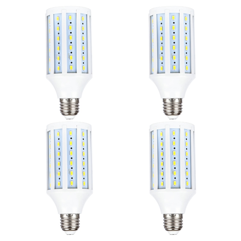 Luz de fotografía, bombillas LED de maíz E27 de 20W para estudio fotográfico, 110-240V, 5500K, lámpara de luz diurna blanca y amarilla, iluminación de fotografía, 4 Uds.