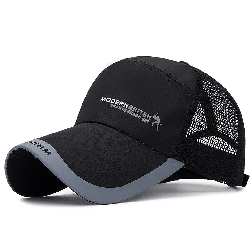 Zon Hoeden Baseball Caps Casual Hoeden Netto Caps Ademende Cap Ademend Zonnebrandcrème Casual Neutrale Stijlvolle: Black