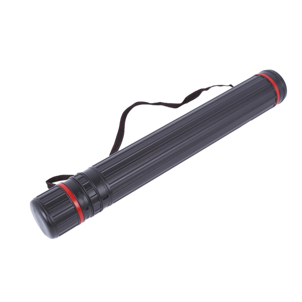 10x55cm Poster Tube Advanced Expandable Carrying Case for Documents Posters (Black)