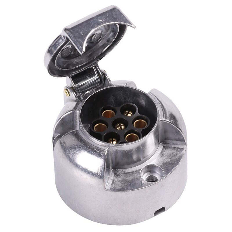Accessoires de remorque-prise de remorque à 7 broches 12V Rv, connecteurs de remorque en métal à 7 broches