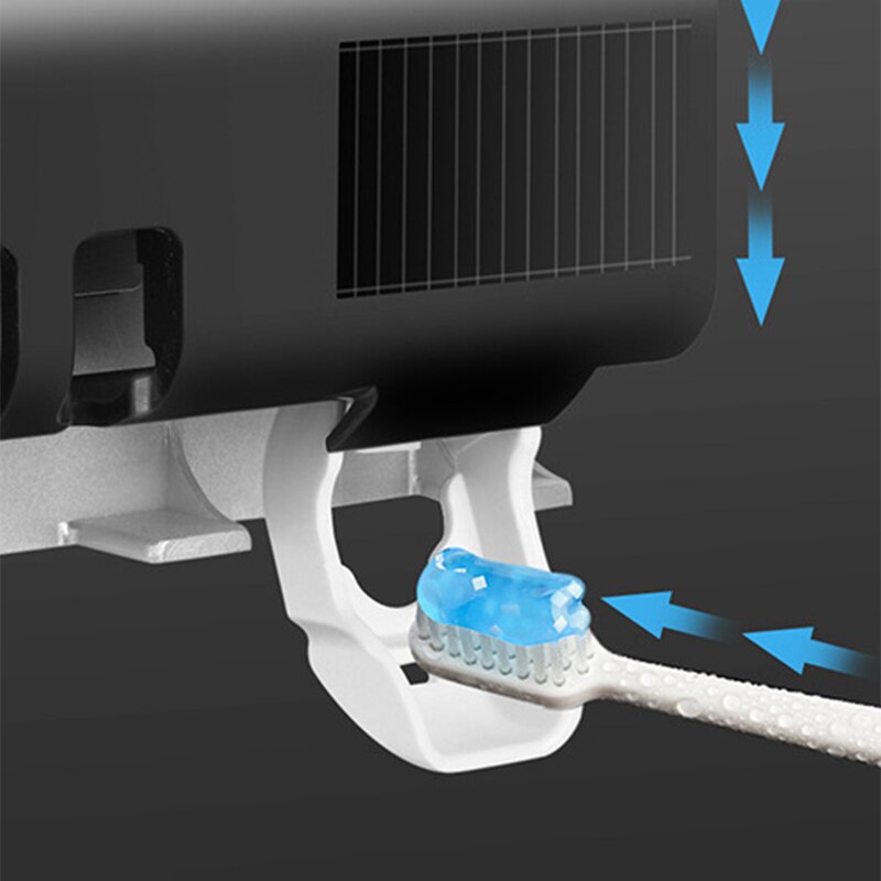 UV Zahnbürste Sterilisator Zahnbürste Gestell Solar- Energie Automatische Intelligente Zahnpasta Orangenpressen Spender Zahnbürste Halfter