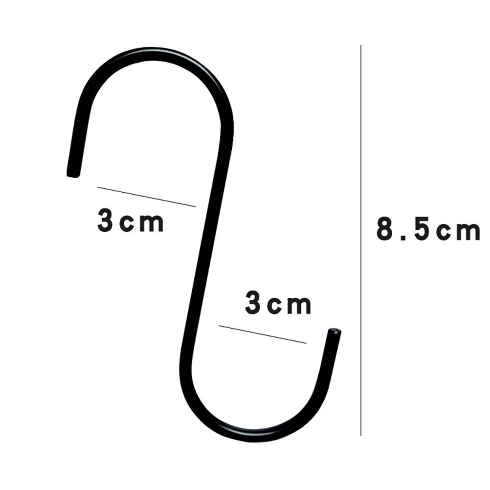 15 st s typ krok multifunktion bärbara rostfria krokar kökskrokar