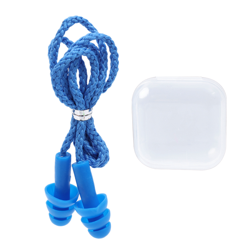 Ear Plugs for Sleeping Noise Canceling Reusable Ear Plugs Soft Silicone Earplugs with Nylon Cord Hearing Protection For Swimming: XS / BROWN
