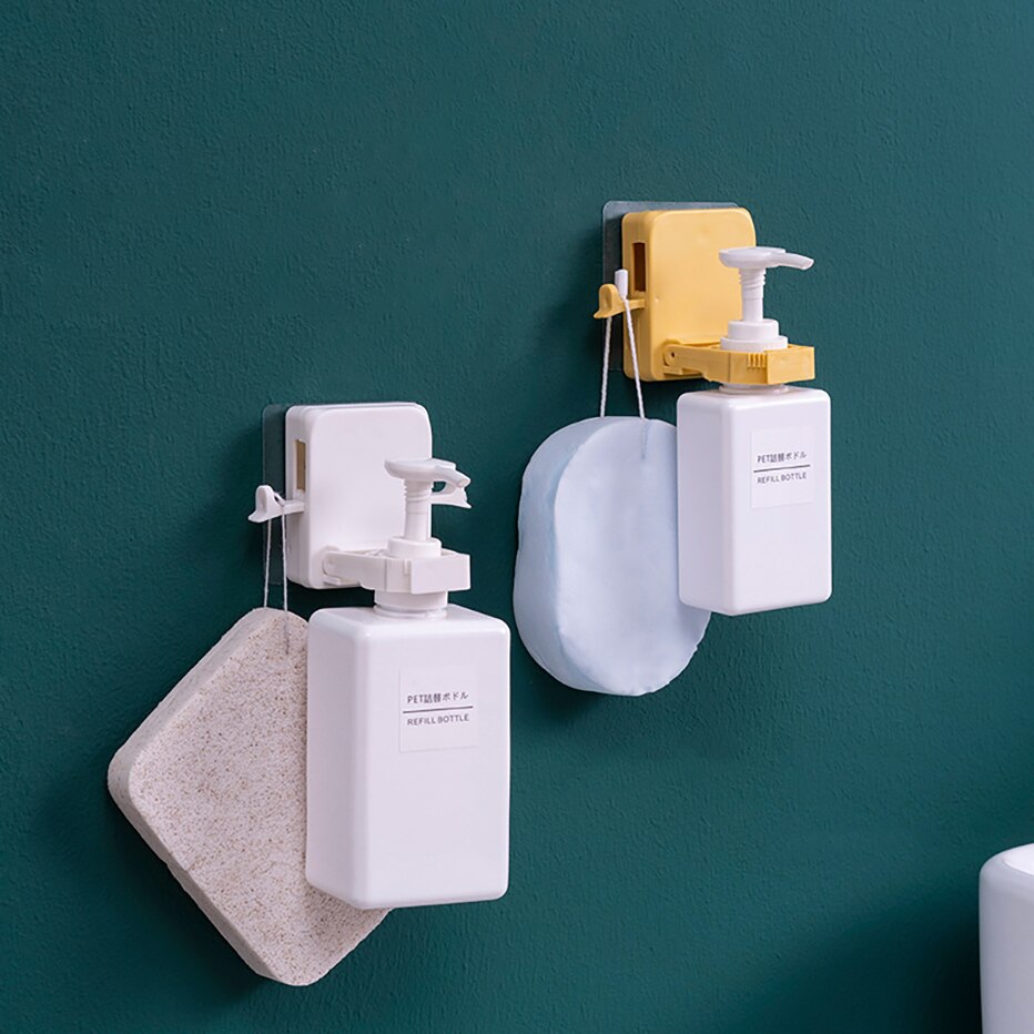 Maat Verstelbaar Fles Hanger Wandmontage Badkamer Hand Zeep Douche Gel Body Lotion Dispenser Fles Houder