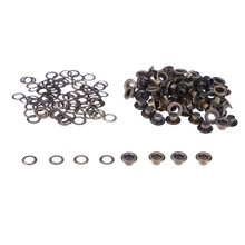 100pcs Clothes Shoes Eyelets Scrapbooking Round Total Hole Diameter 4/5/6/8mm Metal eyelets For Scrapbooking Garment Eyelets