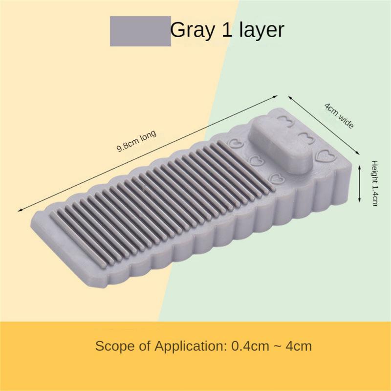 Safety Silicone Door Stop Stoppers Block Wedge Doorstops Door Stopper Home Office Door Rear Retainer Anti-collision Stop: green