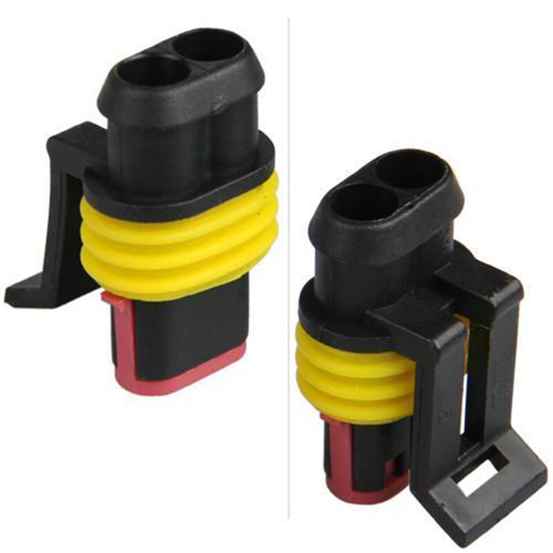 20 Set Car 2-Pin Way Sealed Waterproof Electrical Wire Auto Connector Plug Sealed Waterproof Connectors Kit