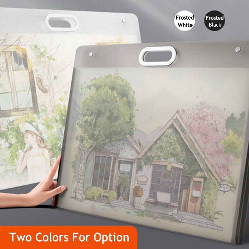 Large A2 Paper Organizer Document Case Portable Drawing Paper Holder Waterproof Case For Documents
