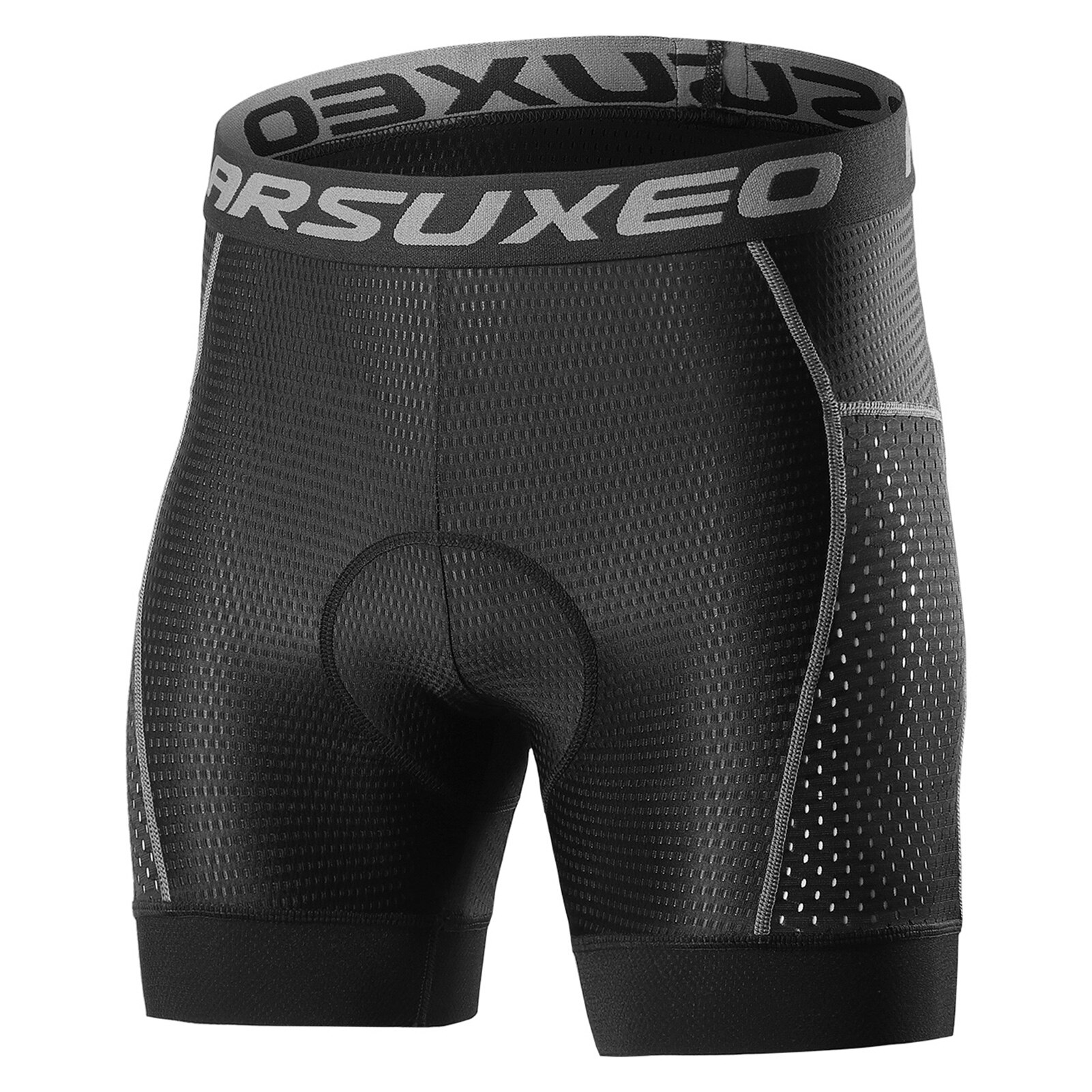 Arsuxeo Cycling Shorts Upgrade 5D Gel Pad Cycling Underwear Pro Shockproof Cycling Underpant Bicycle Shorts Bike Underwear