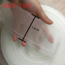 1 viel vorhang Band haken vorhänge zubehör weiß transparent vorhang Band Polyester haken Band #3