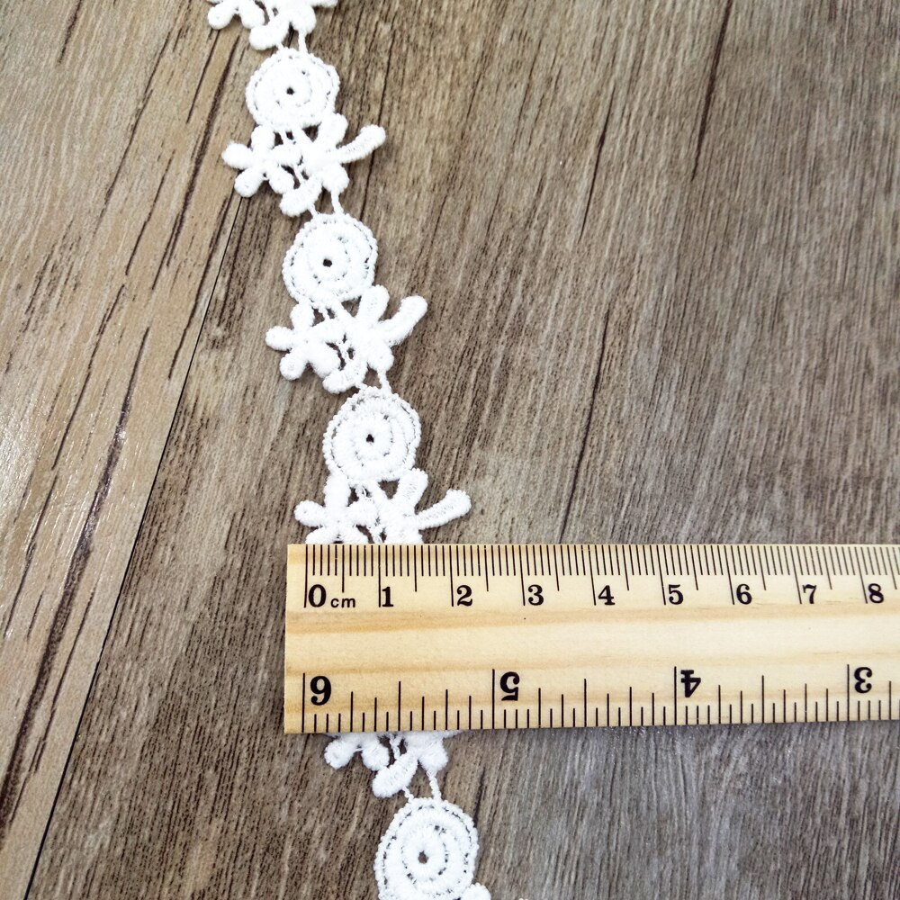 1 Yard Fiber Flower Lace Trim Pearl Embroidery Sewing Fabric Ribbon DIY Garment Accessories for Wrapping,1Yc2452: 1055752001