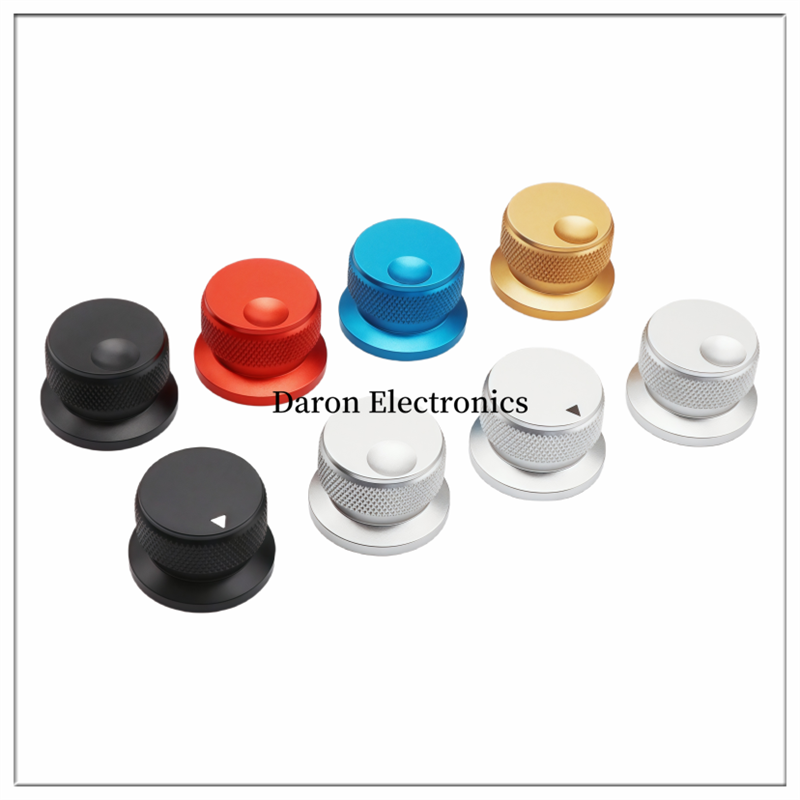 Bouton solide en alliage d'aluminium de couleur, capuchon de bouton de potentiomètre 30x20, capuchon de réglage rotatif pour instrument d'appareil ménager