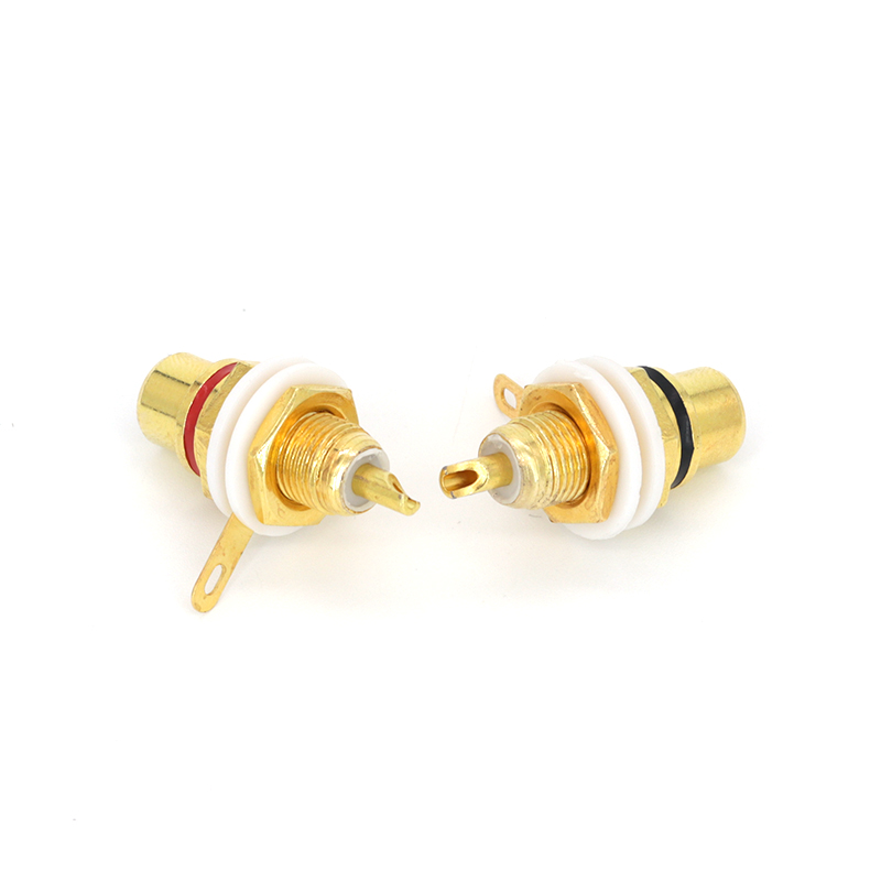 1 paar RCA Buchse Stecker Chassis Tafel montieren Adapter Audio- Terminal Stecker 3,5mm Stecker AV Stecker