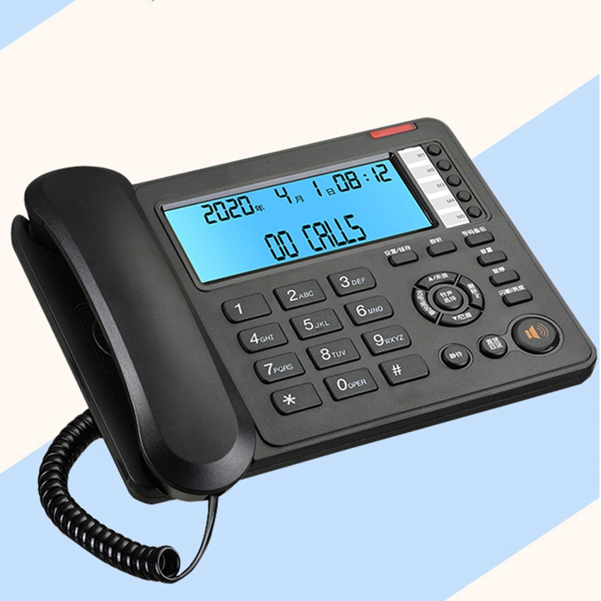 Kleine Business Kantoor Telefoon Met Caller Id, R Transfer Knop, Verstelbare Lcd Helderheid, Niet Storen, snoer Vaste