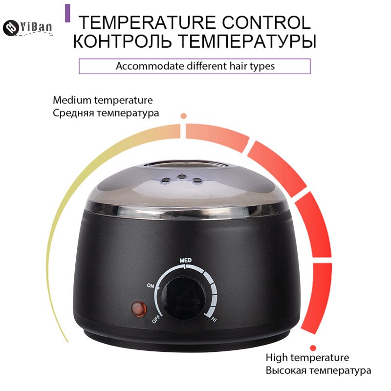 Electric Mini Wax-melt Heater Machine 4 Bags Wax Bean 10 Wood Stickers Hair Removal Machine Waxing Kit Calentador de cera