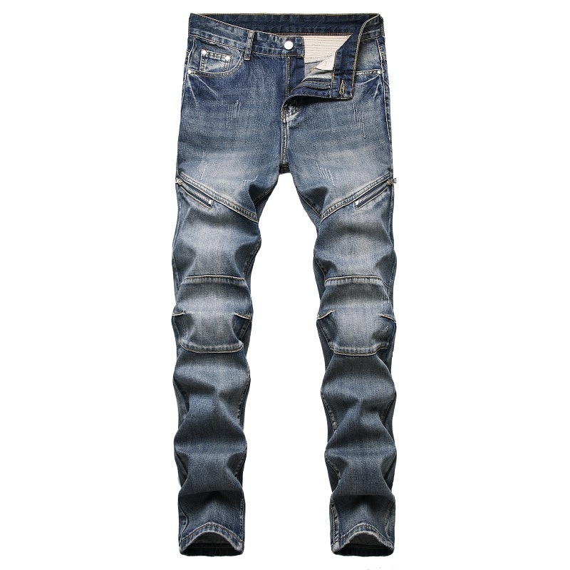 Ropa de calle de Skateboard para hombre, pantalones vaqueros elásticos estilo HIP HOP Punk, vaqueros para bicicleta, pitillos ajustados a la , otoño y primavera,