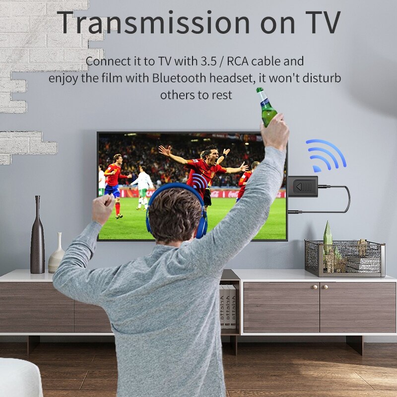 4-In-1 Usb Bluetooth Zender Bluetooth Ontvanger 5.0 Pc Tv O Zender