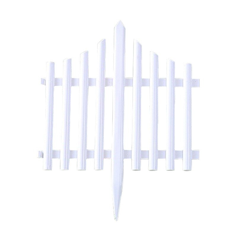 5pcs/set Indoor Outdoor Garden Fence Plastic Fence for Garden Courtyard Kindergarten Flower Vegetable Small Fence DIY Decoration: 50x45cm with ground