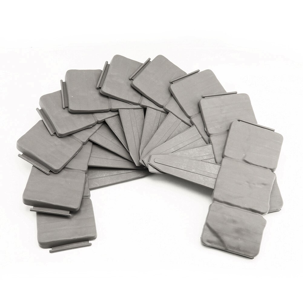 10Pcs Grey Garden Fence Edging Cobbled Stone Effect DIY Plastic Lawn Edging Plant Border Decorative Garden Landscape