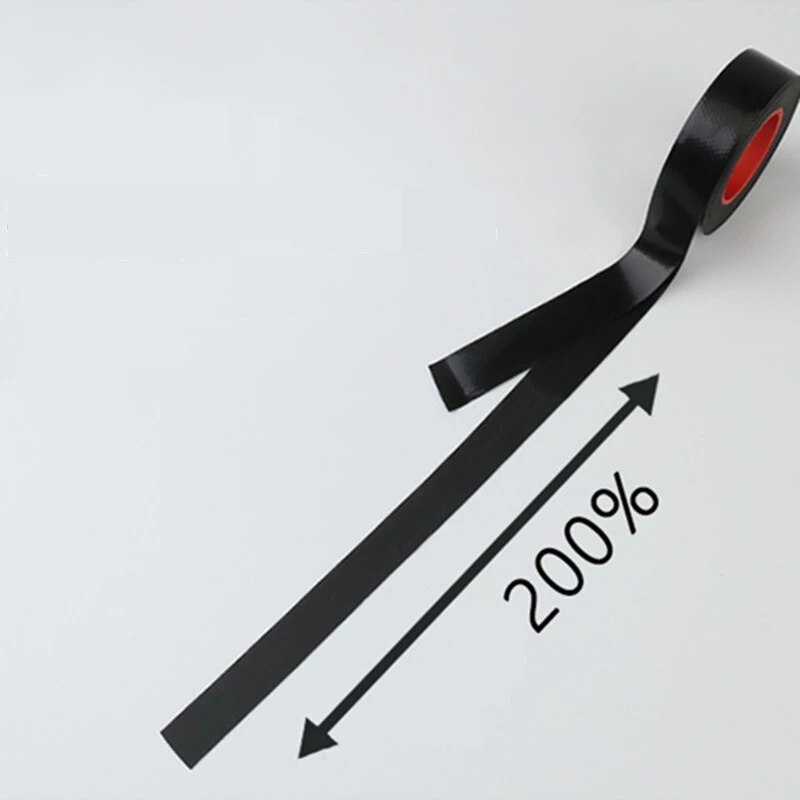 Nastro in Silicone autoadesivo nastro adesivo impermeabile nero a flusso automatico nastro sigillante per riparazione di guarnizioni per tubi Super resistenti