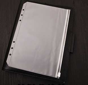 / PVC Folder Shell Holder n30 Dividers Separator Coil Pocket Organizer File Card Pack for Travel n26 n66nner A5 A6 Notebook: Zipper / A6