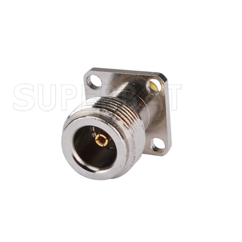 Conectores coaxiales Superbat SMA-N adaptador SMA hembra Jack chapado en oro a N Jack Panel montaje adaptador recto