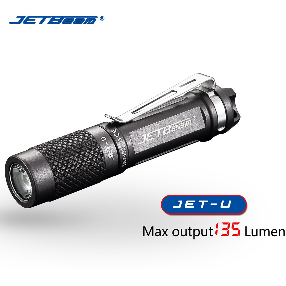 JETbeam JET U(JET ) XP G2 135LM Mini Portable Waterproof LED Flashlight Torch Latarka Handheld Linterna telescopic baton