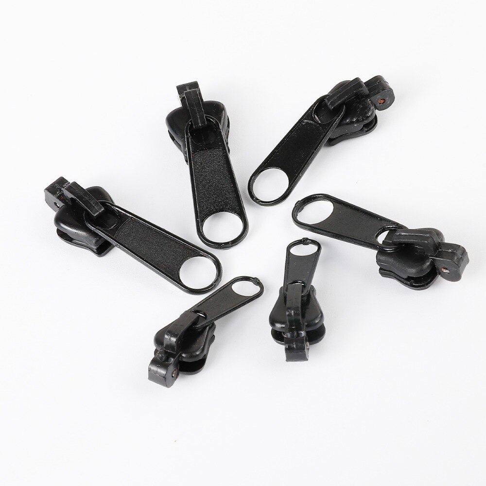 6pcs Fix Zipper DIY Zip Slider Repair Kit Replacement For Zip Fastenings Sewing Tailor Tools Clothing Accessories Size 2.8-3.6cm