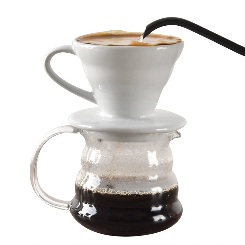 Práctica Boutique Taza de Café de Cerámica taza de café expreso Origami vasos de filtrado V60 embudo goteo filtros para tazas café Accessor