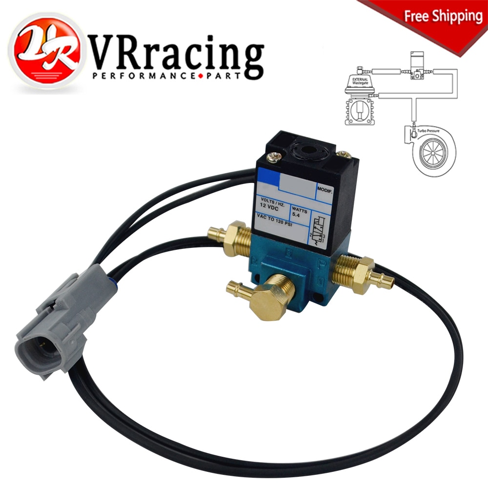 VR ECU 3 Port Electronic Turbo Boost Control Solenoid Valve 12V 120PSI 5.4WATTS